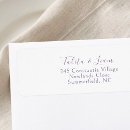 Search for modern elegant trendy stylish return address labels Classic