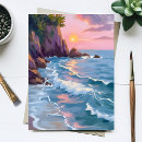 Search for coastal sunset postcards Sea