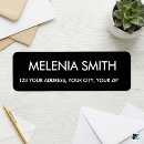 Search for stylish font return address labels Contemporary stylish and sophisticated