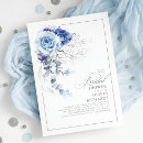 Search for blue and silver bridal shower invitations Bride