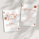 Search for casino bachelorette party invitations Lucky in love