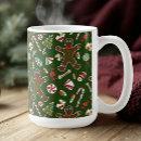Search for red and white candy canes mugs Green