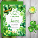 Search for lucky 1st birthday invitations Irish birthday party