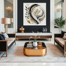 Search for black and gold abstract canvas prints Unique