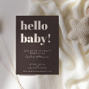 Search for contemporary baby shower invitations Bold typography
