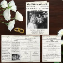 Search for newspaper wedding invitations Vintage