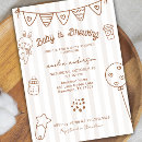 Search for hand drawing invitations Mother to be