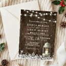 Search for country christmas wedding invitations Wood