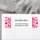 Search for polkadot return address labels Pink