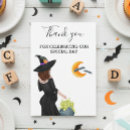 Search for halloween baby shower thank you cards Witch