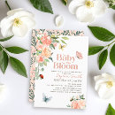 Search for bee baby girl shower invitations Baby in bloom