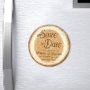 Search for wood slice save the dates Rustic