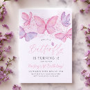 Recherche de pink purple birthday invitations 1er anniversaire
