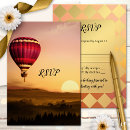 Search for hot air balloon rsvp cards Vintage