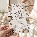 Search for cafe invitations A baby is brewing