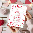 Search for valentines frame invitations Coquette bow