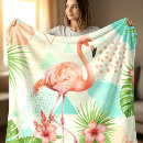 Search for flamingo blankets Palm leaves