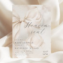 Search for heaven sent baby shower invitations Elegant
