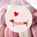 Search for dachshund valentine stickers Heart