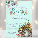Search for fairy garden baby shower invitations Forest
