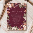 Search for burgundy and orange wedding invitations Formal