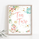 Search for tea birthday party posters Tea for two