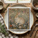 Search for vintage rabbit napkins Birthday