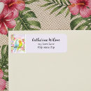 Search for lovebird return address labels Watercolor