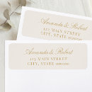 Search for gold ivory return address labels Minimalist