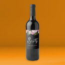 Search for 60th birthday wine labels Pink