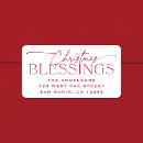 Search for blessed return address labels Christmas blessings