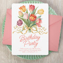 Search for tulip birthday invitations Party