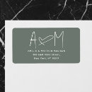 Search for with heart return address labels Elegant