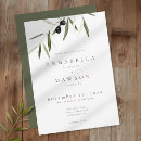 Search for olive wedding invitations Greenery