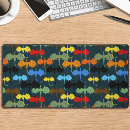 Search for fly patterns mousepads Blue