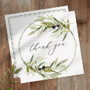 Search for olive branch thank you cards Greenery