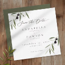 Search for olive branch save the dates Mediterranean