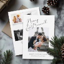 Search for holiday wedding announcement cards Mr and mrs
