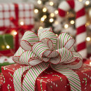 Search for candy cane stripe ribbon Festive