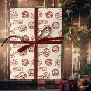 Search for holiday kraft wrapping paper Red