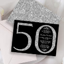 Search for silver 50th birthday invitations Fifty and fabulous