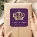 Search for gold crown wedding stickers Vintage