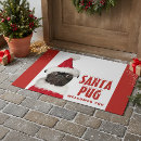 Search for pug christmas doormats Cute