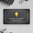 Search for light bulb business cards Electrical