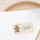 Search for gingerbread return address labels Cookie