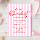 Search for pink and red baby shower invitations A little sweetheart