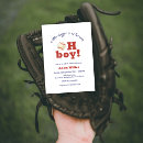 Search for baseball baby boy shower invitations Retro