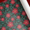 Search for poinsettia christmas wrapping paper Xmas