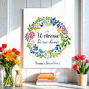 Search for welcome to our home sign art Black