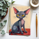Search for hairless cat Watercolor
